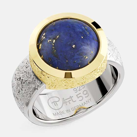 Bague Ovalis lapis-lazuli