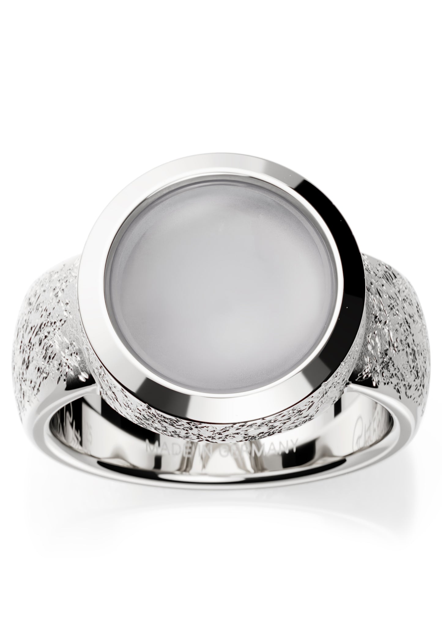 Bague Ovalis Pierre de Lune Grise