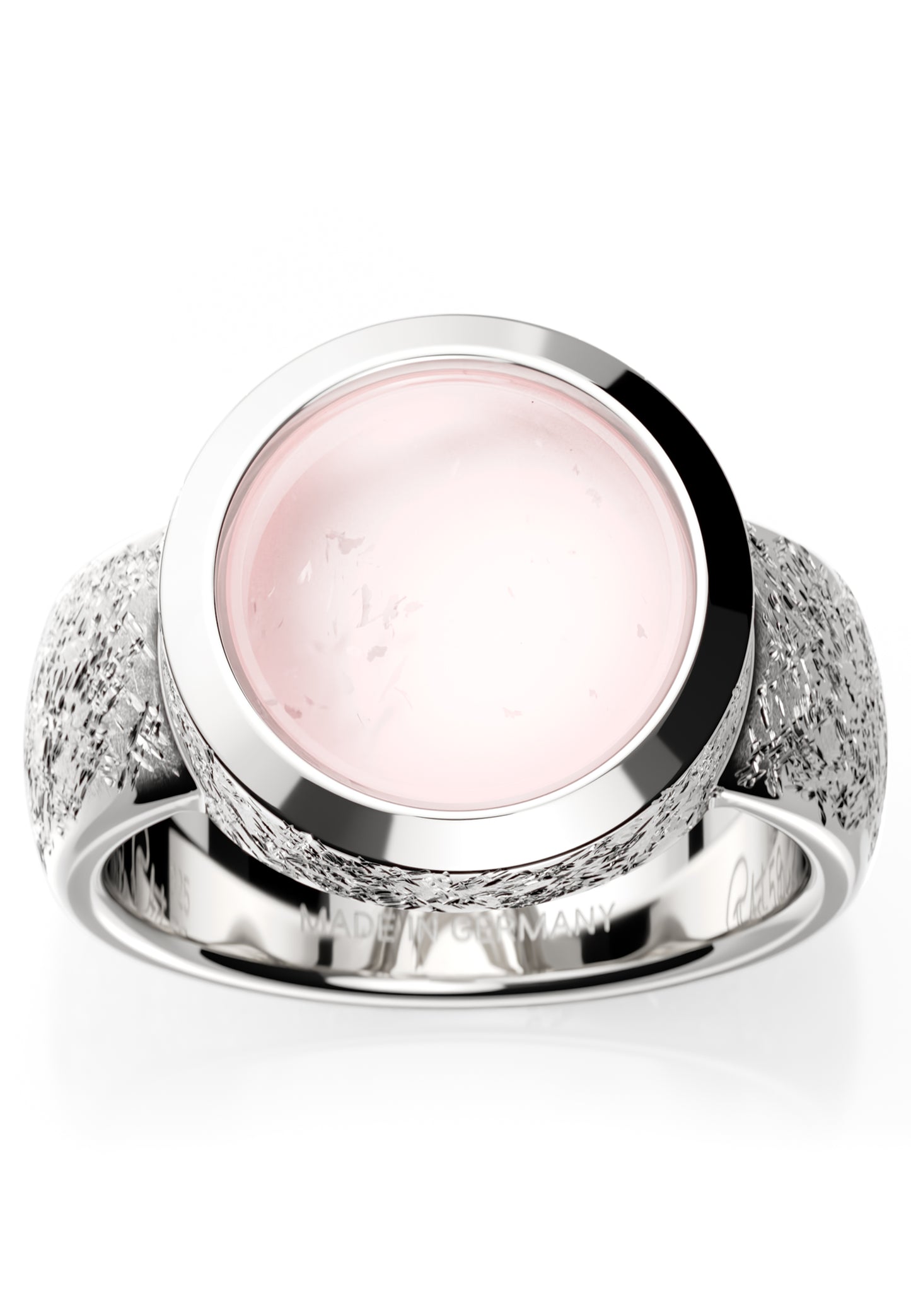 Bague Ovalis quartz rose