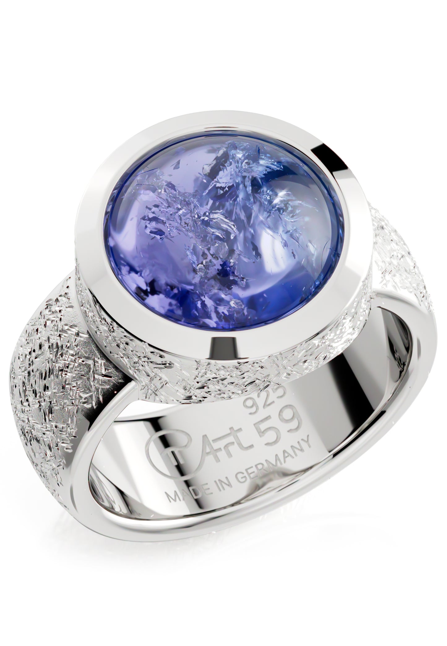 Bague ovale tanzanite