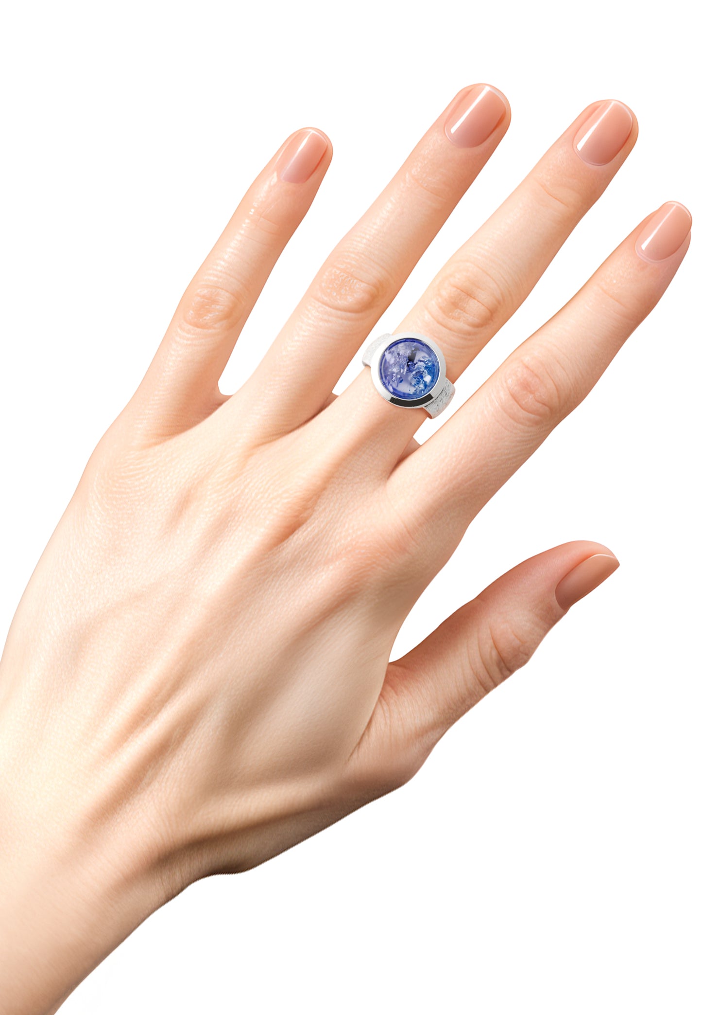 Bague ovale tanzanite