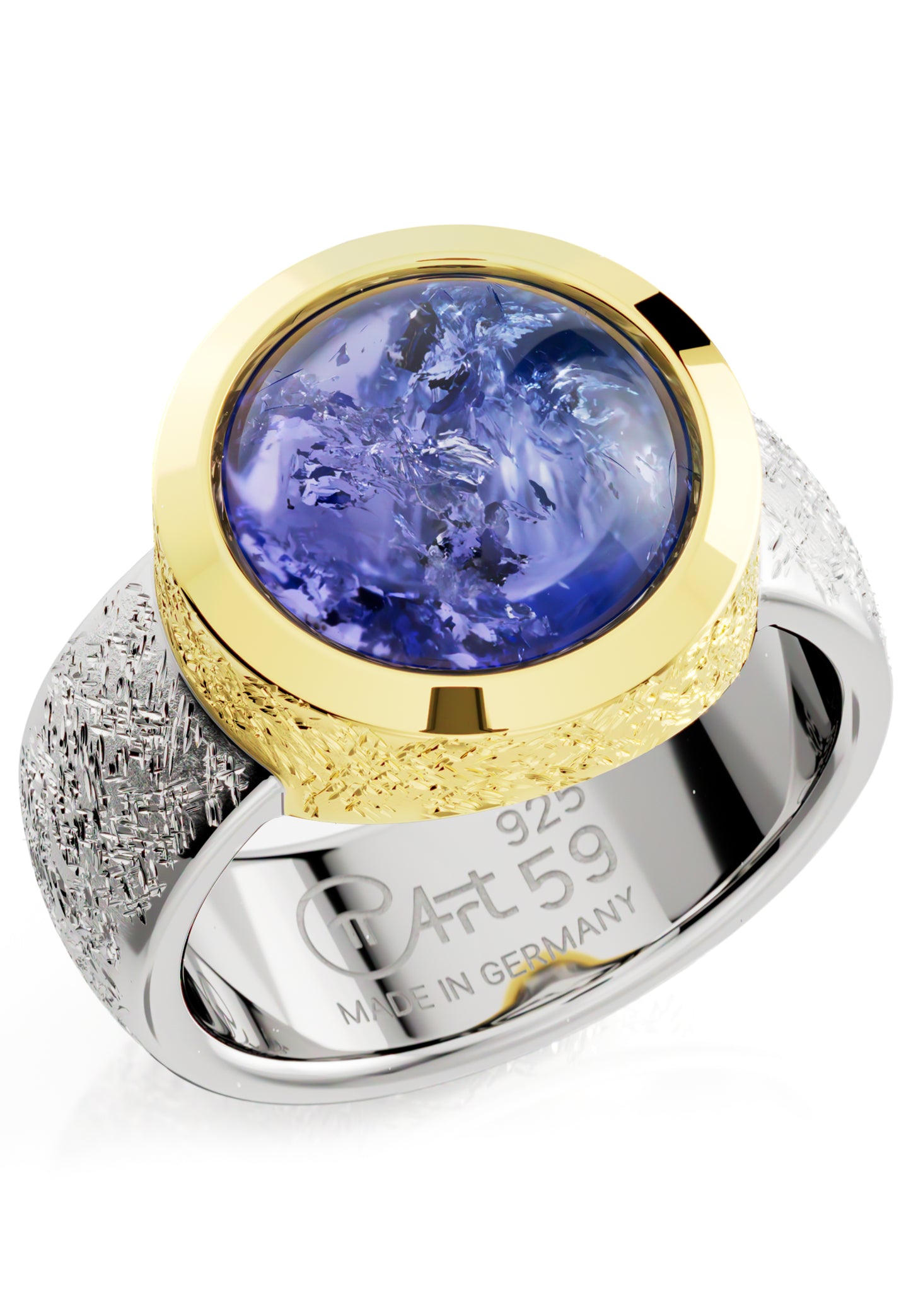 Bague ovale tanzanite