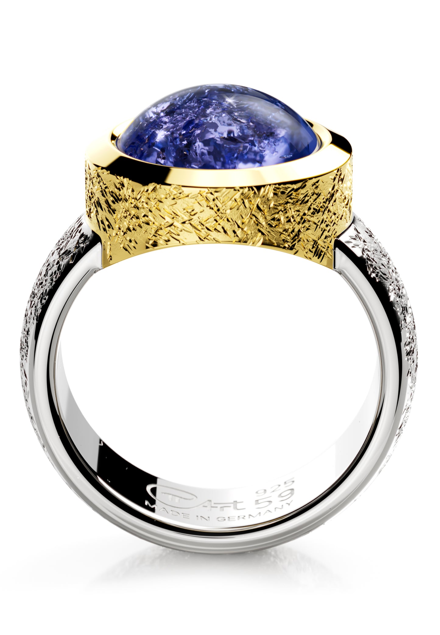 Bague ovale tanzanite